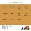 AK Interactive AK11116 TAN YELLOW – STANDARD 17ml